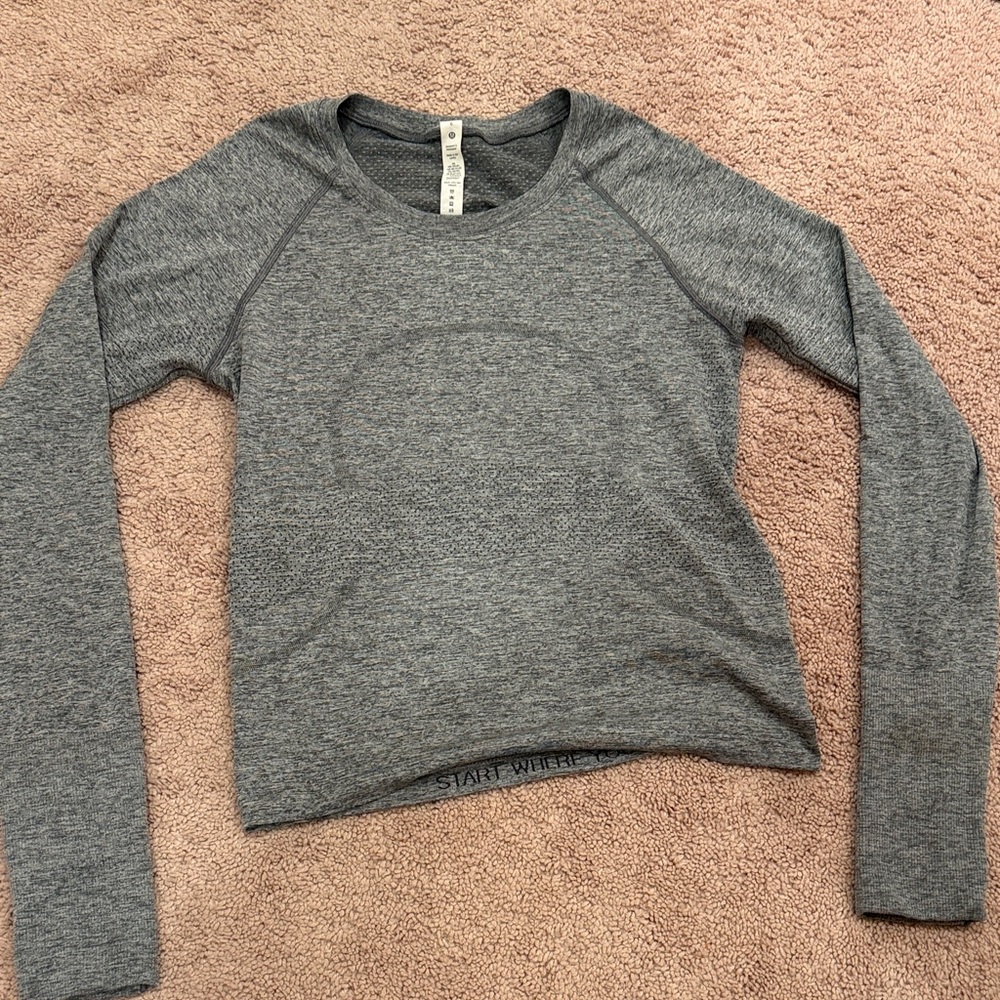 Lululemon Athletica Heather Gray Sweatshirt